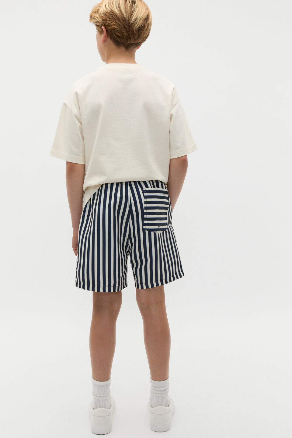 Stripe Boardshort  Midnight Blue