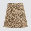 Ocelot Denim Skirt    hi-res