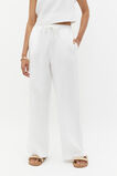 Core Linen Wide Leg Tie Pant  Whisper White  hi-res