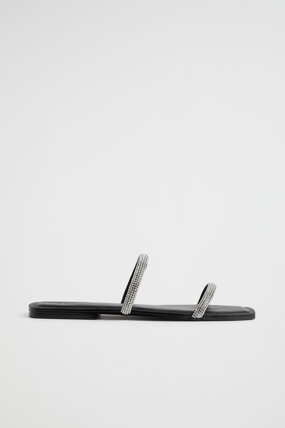 Natasha Diamante Slide  Black