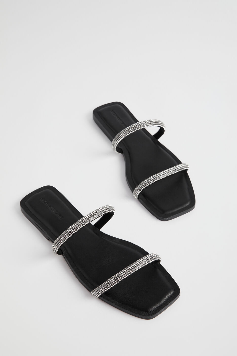 Natasha Diamante Slide  Black