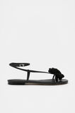 Ava Crochet Flower Sandal  Black  hi-res