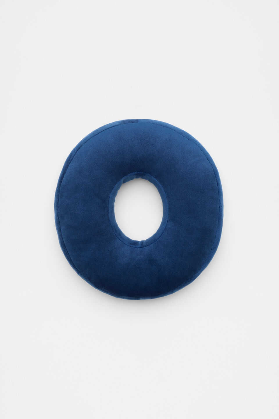 Blue Velvet Initial Cushion  O