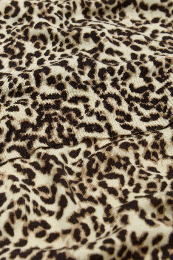 Print Merino Knit Scarf  Animal Print  hi-res