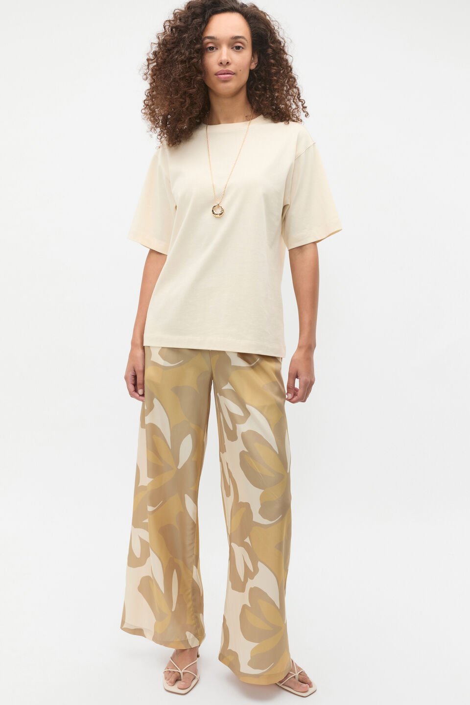 Oversized Longline Tee  Tofu