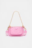 Quilted Flower Hybrid Bag  Candy Pink  hi-res