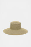 Two Tone Wide Brim Hat  Natural  hi-res