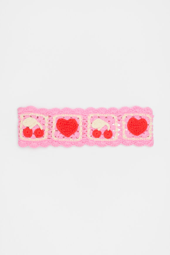 Crochet Headband  Candy Pink  hi-res