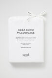 Alba Euro Pillowcase  White  hi-res