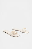 Paris Rounded Buckle Slide  White  hi-res