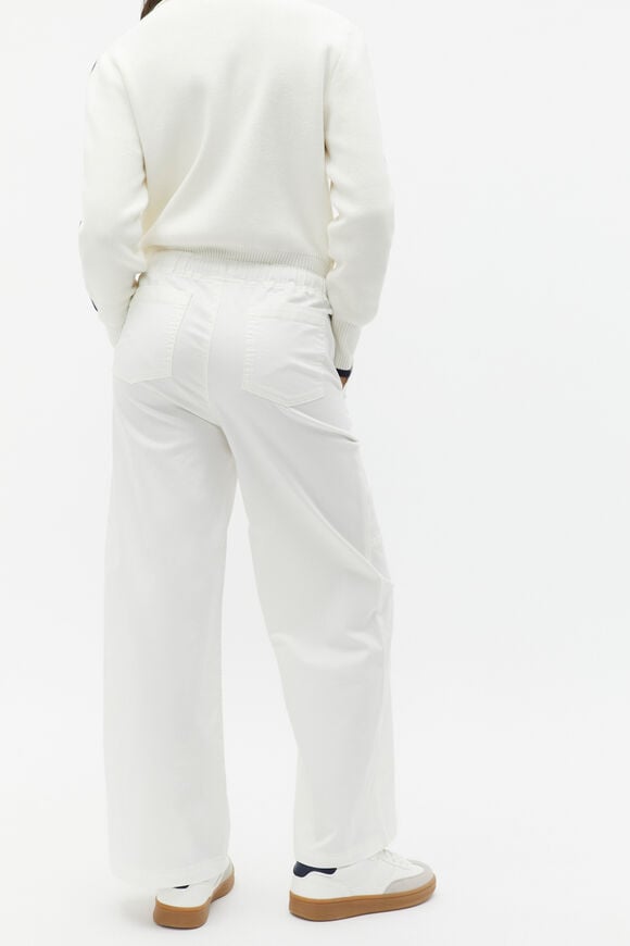 Elasticated Patch Pant  Light Cream  hi-res
