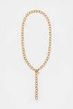 Textured Chain Necklace  Gold  hi-res