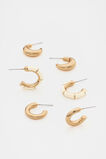 Enamel Hoop Ear Pack  Coconut Cream  hi-res