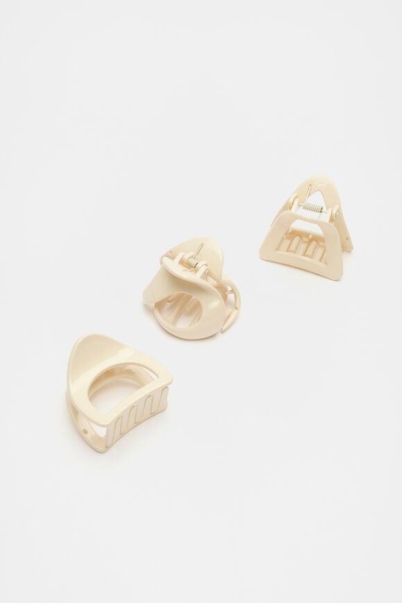 Small Hair Claw Pack  Cream  hi-res