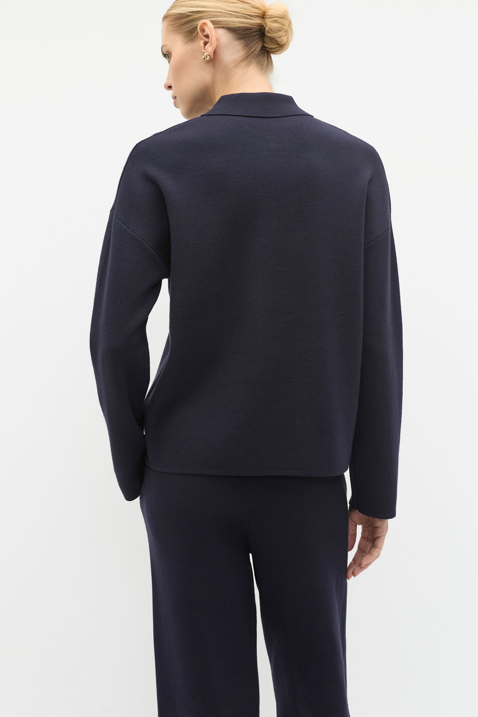 Double Knit Sweater  Twilight Blue