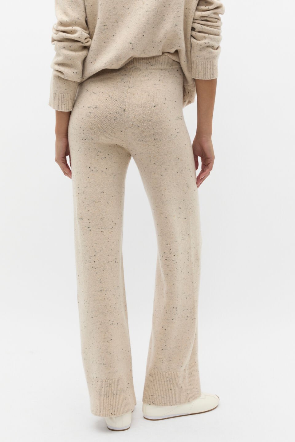 Fleck Knit Pant  Latte Fleck