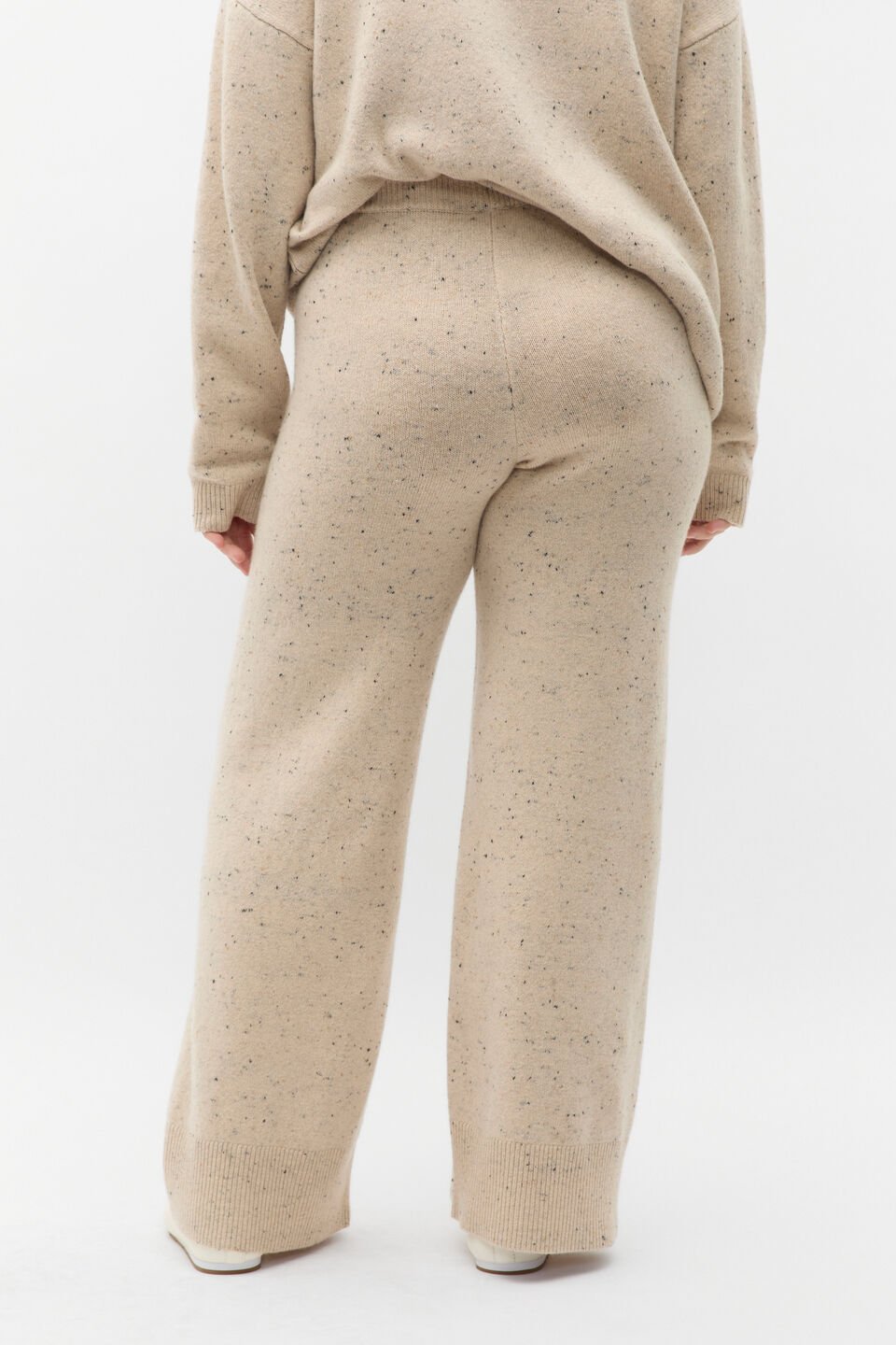 Fleck Knit Pant  Latte Fleck