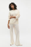 Fluffy Crew Neck Knit  Coconut Cream  hi-res