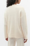 Fluffy Crew Neck Knit  Coconut Cream  hi-res