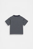 Core Stripe Logo Tee  Midnight Blue  hi-res