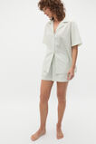 Seersucker Stripe Short Sleeve and Short PJ Set  Mist Stripe  hi-res