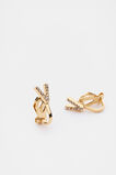 Initial Clip On Earings  V  hi-res