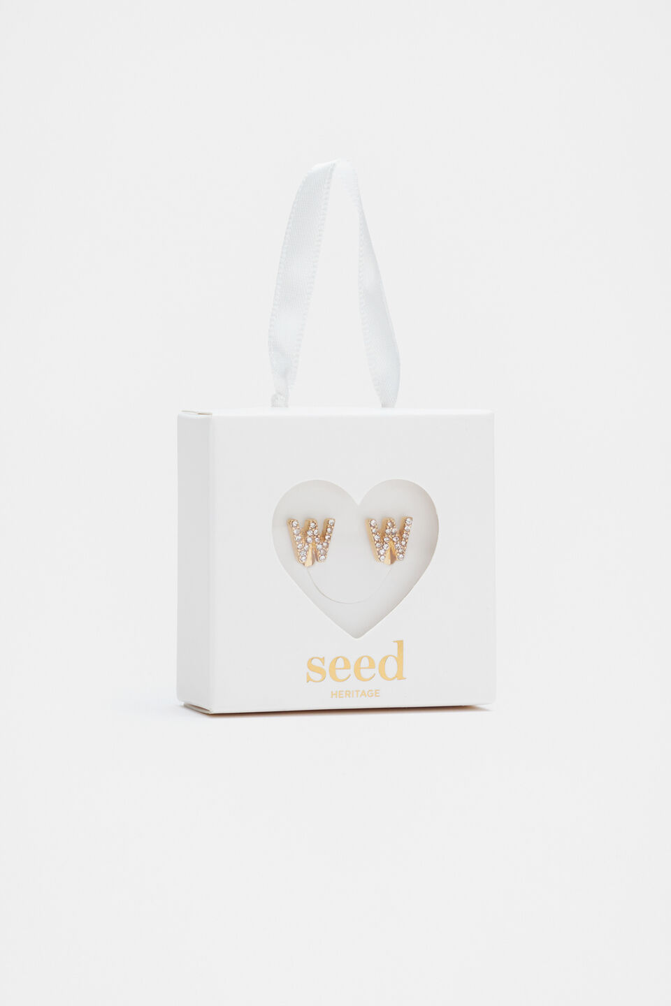 Initial Clip On Earings  W