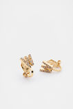 Initial Clip On Earings  W  hi-res