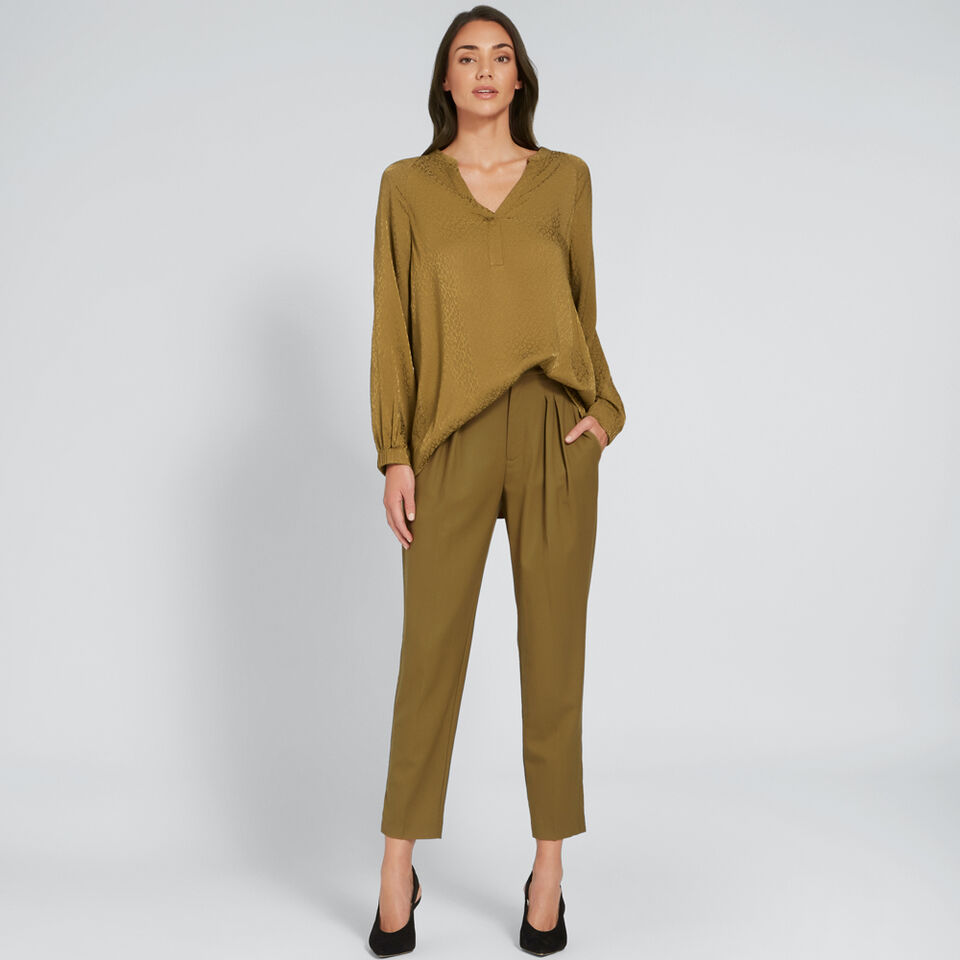 Animal Jacquard Blouse  