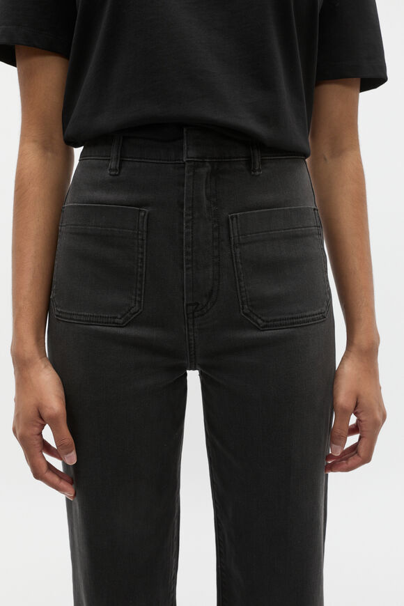 Core Wide Leg Pocket Jean  Charcoal Wash  hi-res