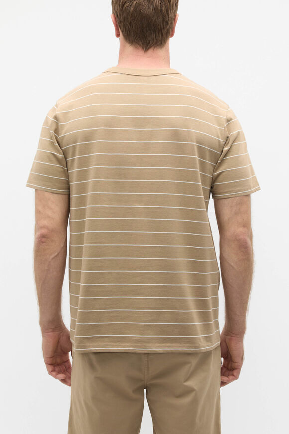 Crew Stripe Tee  Biscotti Stripe  hi-res