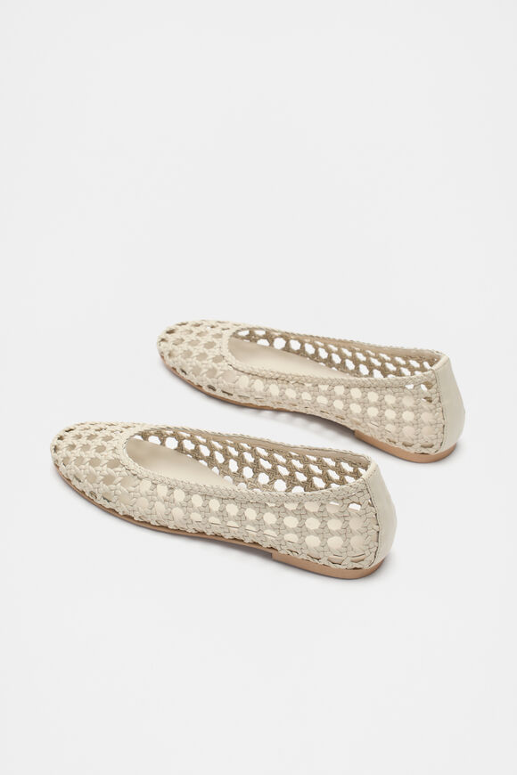 Eve Woven Ballet Flat  Cream  hi-res