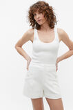 Rib Knit Scoop Neck Tank  Cloud Cream  hi-res