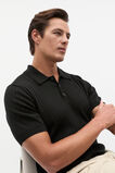 Merino Wool Polo  True Black  hi-res