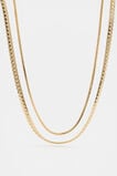 Duo Chain Necklace  Gold  hi-res