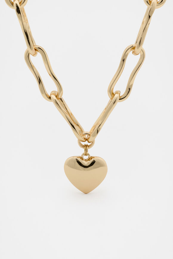 Heart Necklace  Gold  hi-res