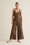 Shirred Waist Jumpsuit    hi-res