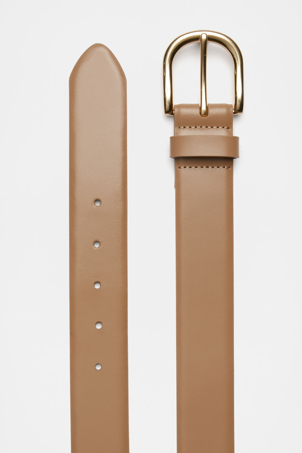 Faye Buckle Belt  Caramel