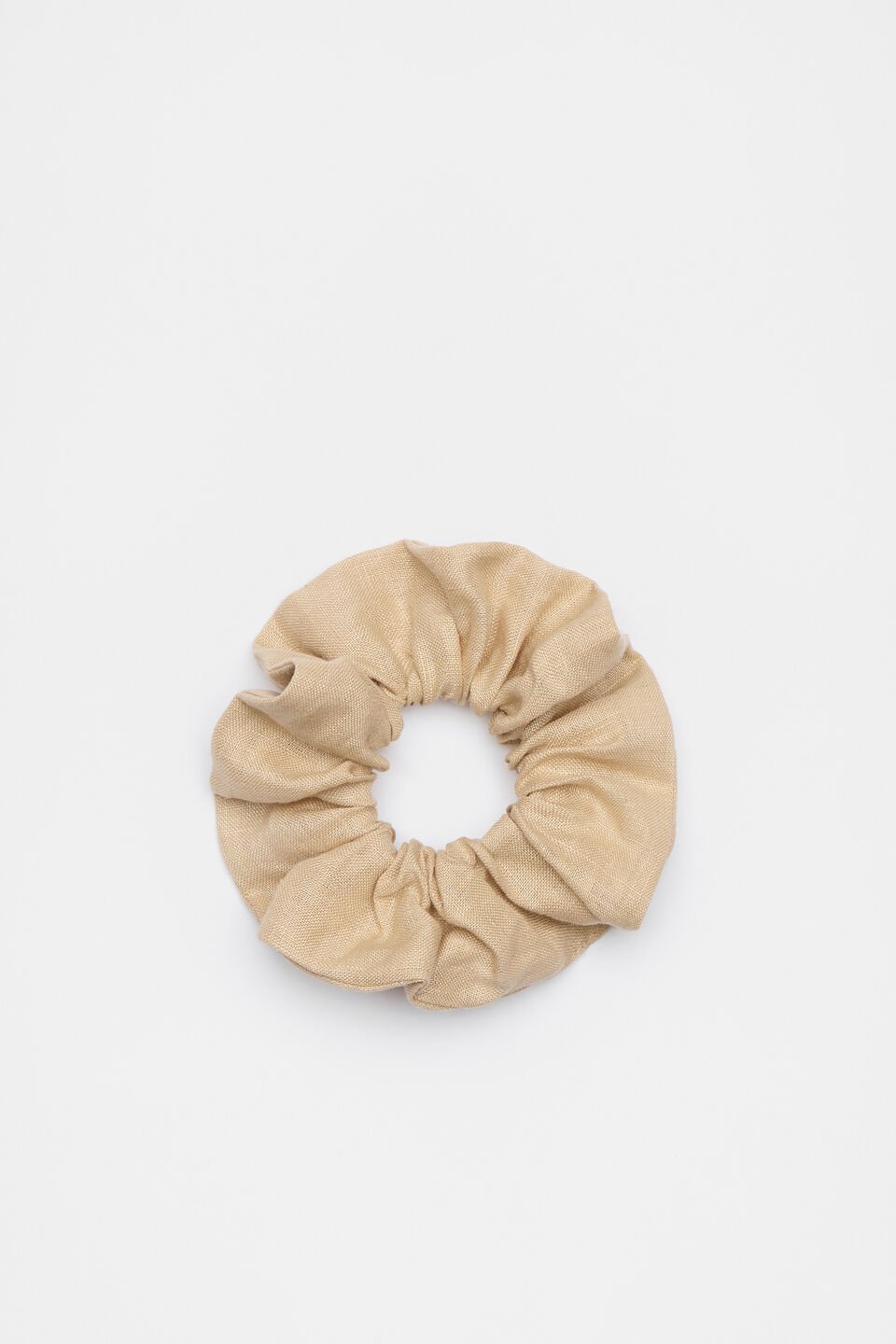 Linen Scrunchie  Iced Latte