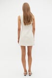 Wool Crepe Mini Dress  Cloud Cream  hi-res