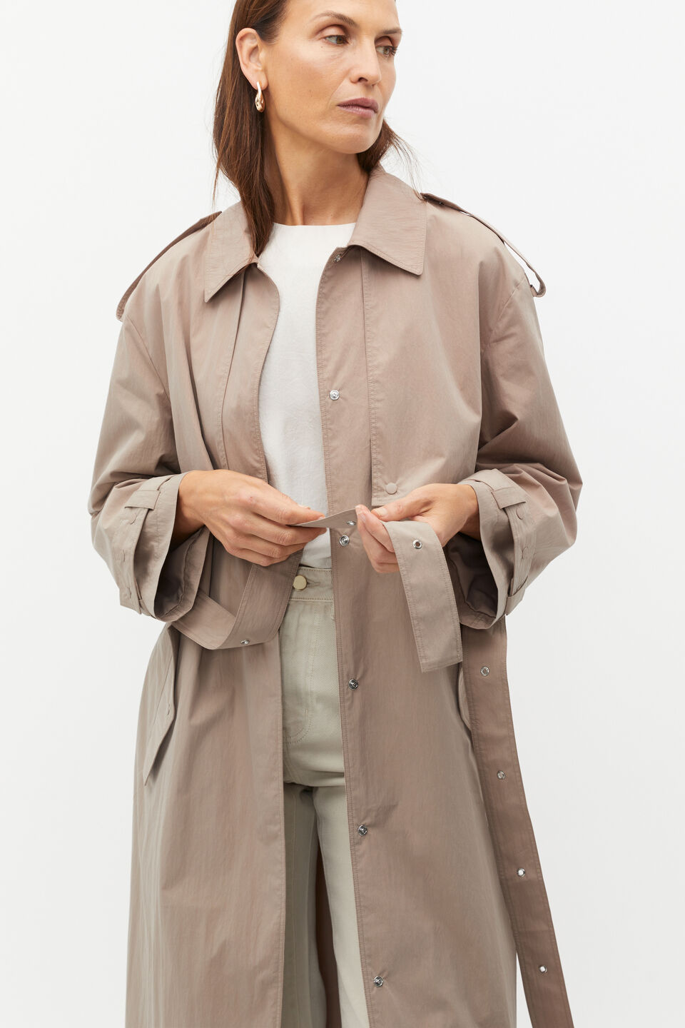 Parachute Trench Coat  Cookie