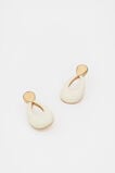 Enamel Small Drop Earring  Coconut Cream  hi-res
