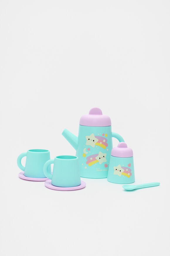Silicone Tea Set Starlight Party  Pale Blue  hi-res