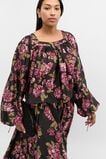 Silk Floral Square Neck Blouse  Floral Multi  hi-res