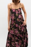 Silk Floral Midi Dress  Floral Multi  hi-res