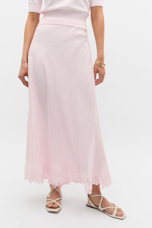 Crinkled Satin Skirt  Primrose  hi-res