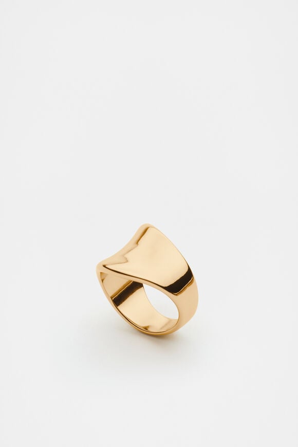Sculptural Organic Ring  Gold  hi-res