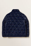Heart Puffa Jacket  Navy  hi-res