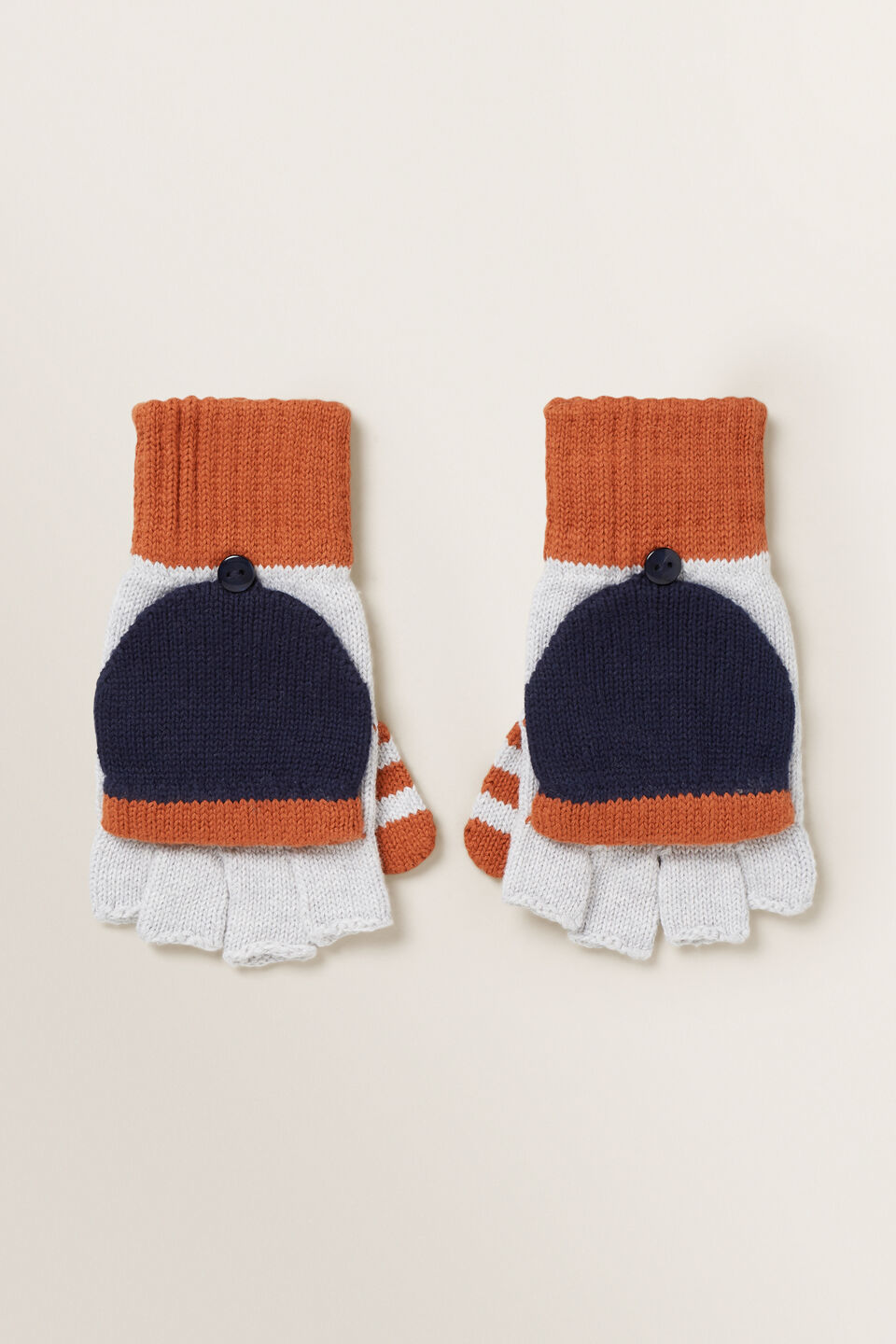 Colour Block Mittens  