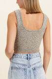 Chunky Cable Crop  Pewter Marle  hi-res